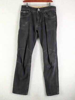 Kuhl Jeans Mens 33X33 Black Riot Straight Leg Stretch Outdoor Heavyweight
